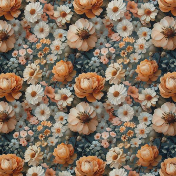 Outdoorstoff Flowing Bloom Blüten gelb/creme Töne by Swafing von Sarah Mariam
